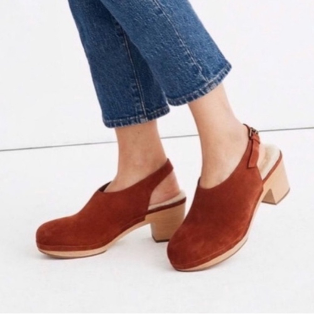 Madewell the marlo slingback clog in shearling-lined nubuck
Size 10